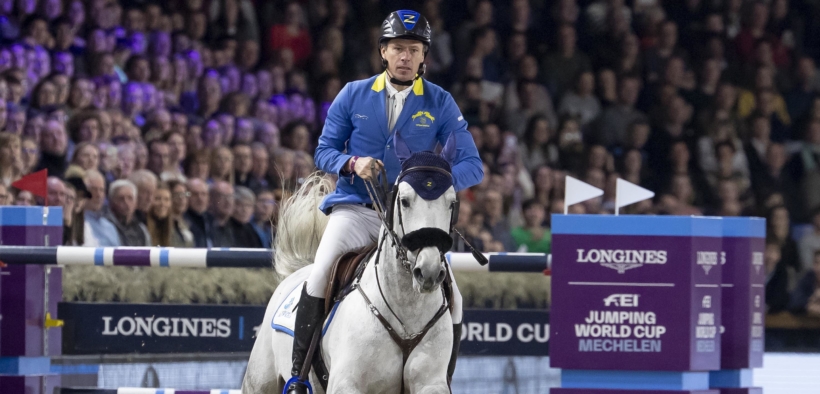 Gran Premio di Coppa del Mondo Mechelen, vittoria di Christian Ahlmann. Ottimo piazzamento per De Luca con Armitages Boy 1