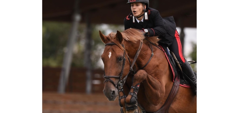 Filippo Bologni in Piazza d'Onore nel Premio Volvo (H150 LR) di Samorin
