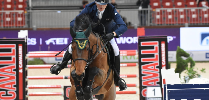 Fabio Brotto in Piazza d'Onore a Salisburgo (CSI4*)
