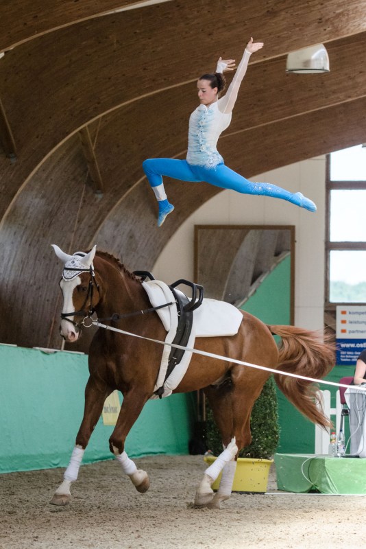 FEI Top Indoors Vaulting Masters: vince Anna Cavallaro
