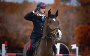 Filippo Bologni sul podio nella 145 LR di Villeneuve-Loubet (CSI2*)