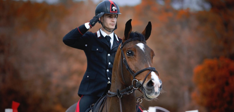 Filippo Bologni sul podio nella 145 LR di Villeneuve-Loubet (CSI2*)