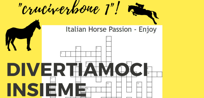 #challenge: cruciverba equestre (n. 1) - chi tra voi davvero "sa" in merito ai cavalli? 3