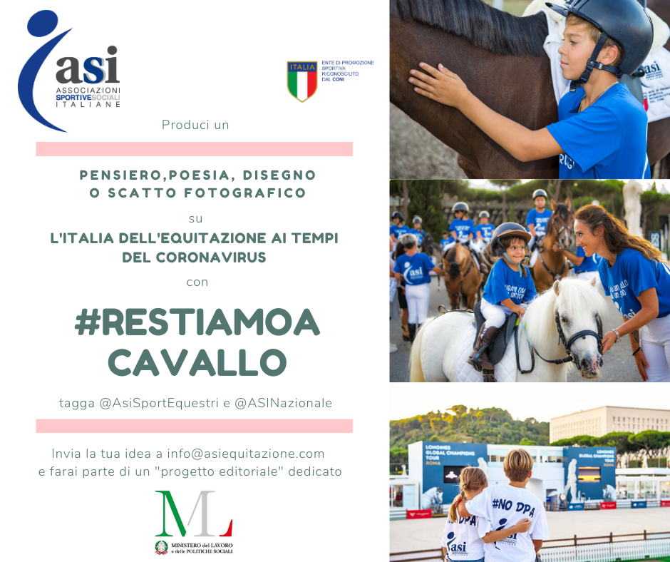 #RESTIAMOACA…VALLO : focus sul progetto ASI Sport Equestri