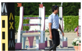 Giampiero Garofalo ai piedi del podio nel GP di Peelbergen