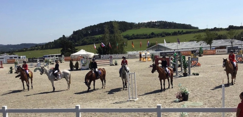 Inno di Mameli allo CSIO giovanile di Zduchovice