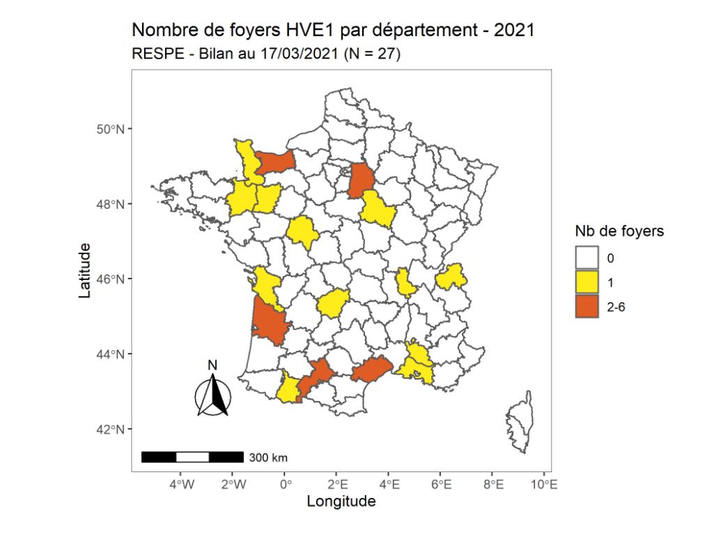 EHV-1: la Francia divulga la mappa di tutti i focolai