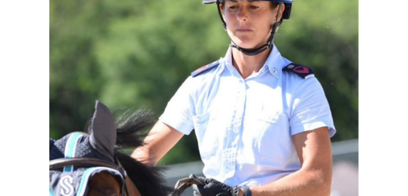 Giulia Martinengo ai piedi del podio nella 150 LR di Riesenbeck