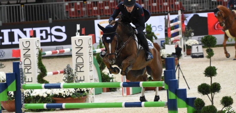 Lorenzo de Luca ai piedi del podio del GP a 2* di Samorin