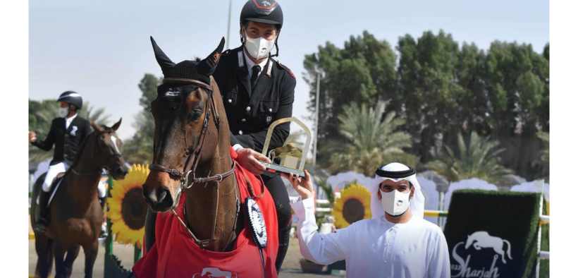 Emanuele Gaudiano lascia tutti indietro nella "grossa" di Sharjah (CSI3*) 1