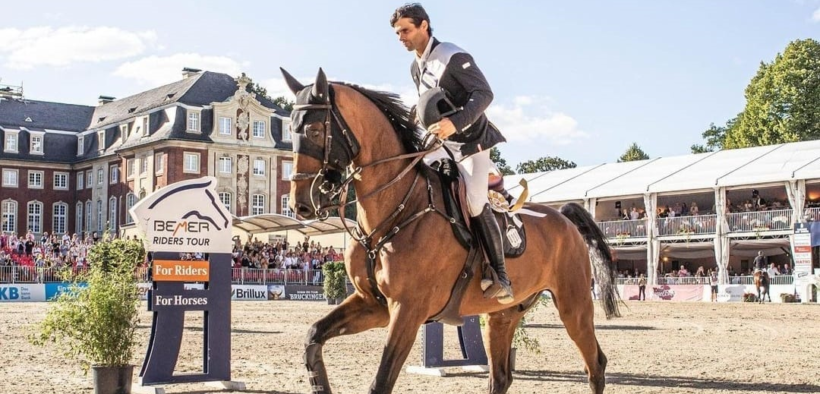 Emanule Camilli sale sul podio del Grand Prix a 4* di Münster