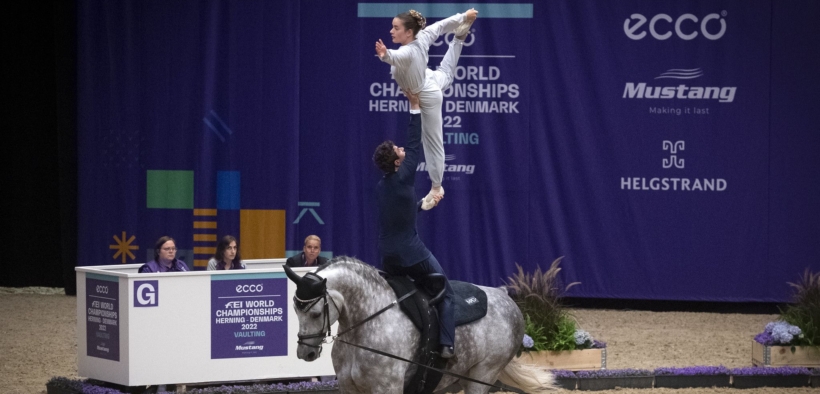 Mondiali Herning, volteggio: bronzo per il Pas de Deux azzurro