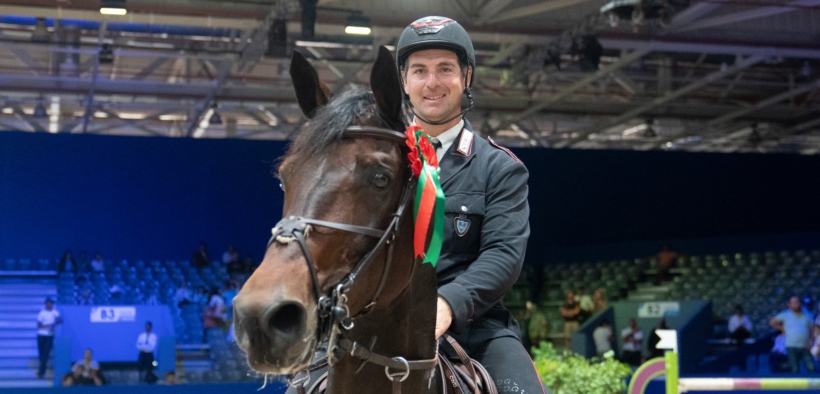 Un altro trionfo per Emanuele Gaudiano! Inno di Mameli da El Jadida (CSI4*-W)