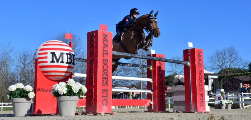 Giulia Martinengo e Giampiero Garofalo sul podio del Grand Prix di Gorla (CSI2*)