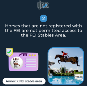 Nuovi regolamenti veterinari e di gestione delle scuderie in concorsi FEI 7