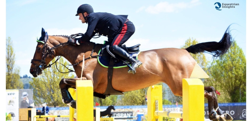 Roberto Previtali nella 145 di St.Tropez-Grimaud (CSI2*)