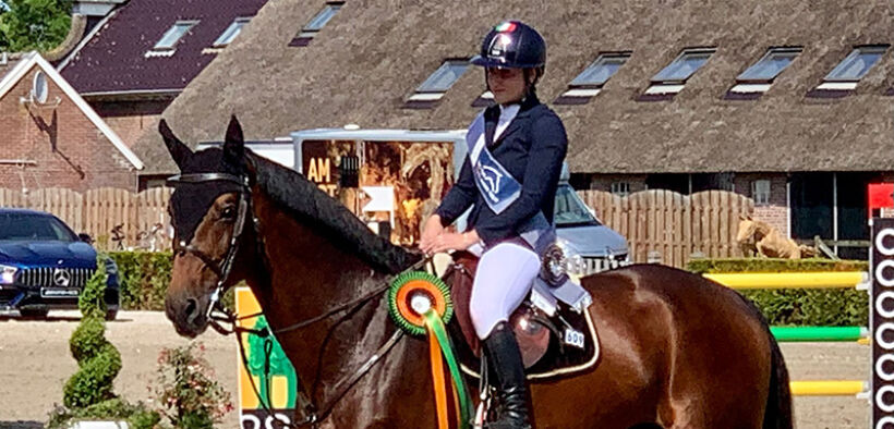 Aurora Guaragno seconda nel GP Young Riders dello CSIO giovanile di Zuidwolde