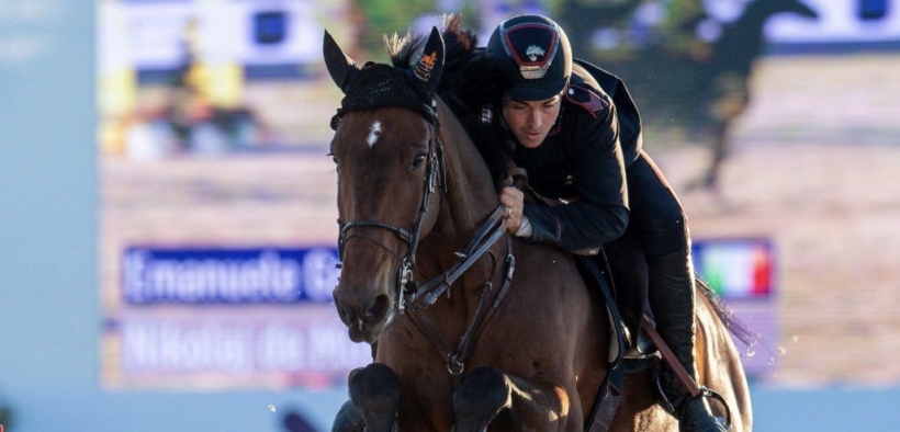Emanuele Gaudiano ha sfiorato la vittoria nella 150 di Ascona (CSI4*)