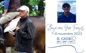 Imperdibile Stage con il fuoriclasse statunitense Joe Fargis: 7-8 novembre, #savethedate