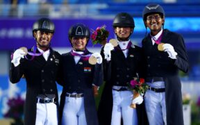 L’India è medaglia d’oro nel Dressage a squadre dei 19° Asian Games