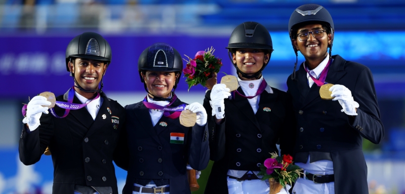 L’India è medaglia d’oro nel Dressage a squadre dei 19° Asian Games
