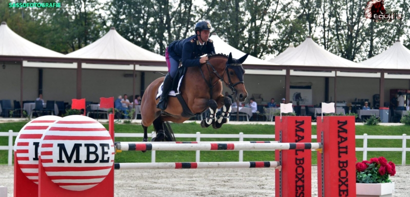 Federico Ciriesi e Grossato sul podio della 145 LR di Gorla Minore (CSI3*)