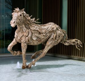 Le sculture equestri di James Doran e la “driftwood art” 4