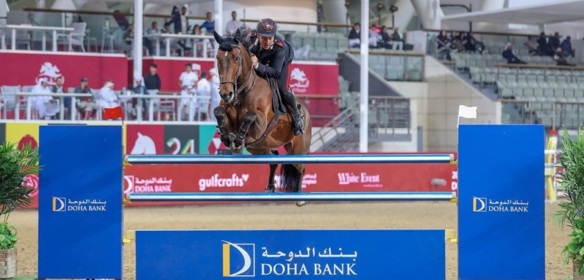 Gaudiano si impone nella 150 LR del CSI5* di Doha