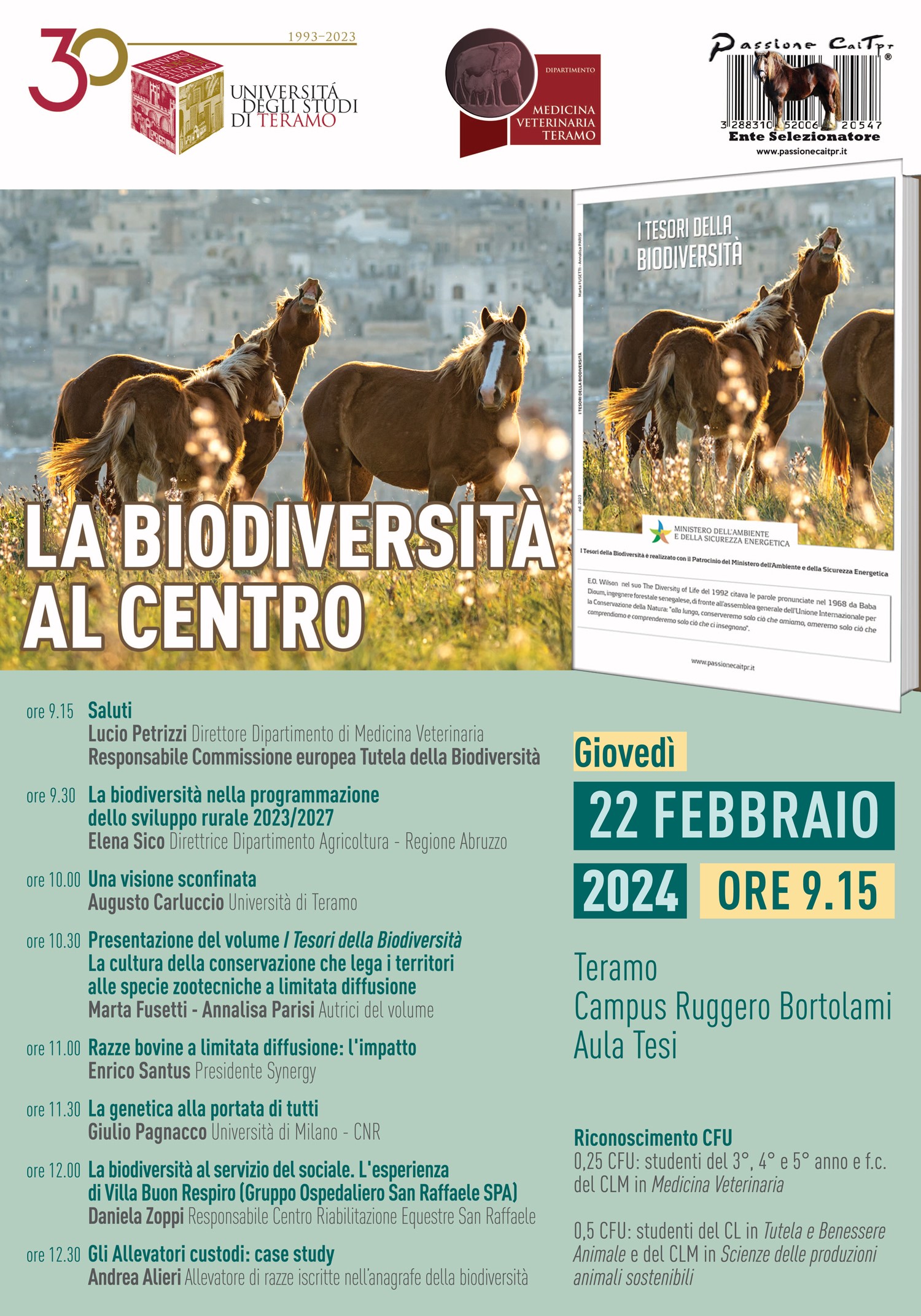 Il 22 febbraio un convegno all’Università di Teramo: parola d’ordine biodiversità 1
