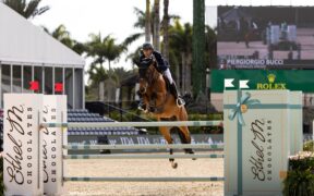 Piergiorgio Bucci al comando nella 145 LR di Opglabbeek (CSI2*)