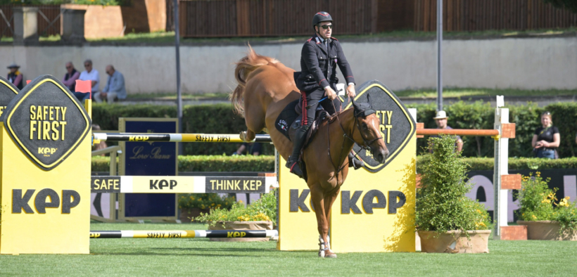 Emanuele Gaudiano In Piazza d’Onore della 145 di Valkenswaard (CSI4*)