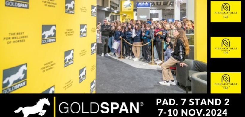 Goldspan Italia alla 126^ ed. di Fieracavalli / Jumping Verona: Pad.7, Stand 2