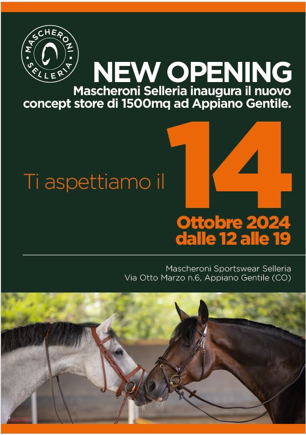 NEW STORE Mascheroni Selleria ad Appiano Gentile (CO)!