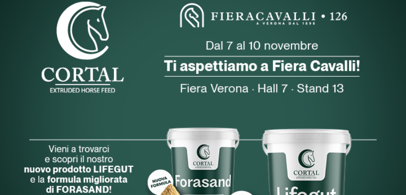 Cortal Horse in Fieracavalli 2024: Presentazione dei nuovi prodotti per il benessere del cavallo