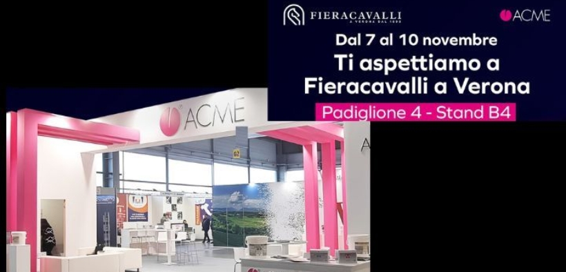 ACME presente a Fieracavalli con numerosi prodotti innovativi