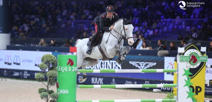 Emanuele Gaudiano firma la 145 a fasi di apertura del CSI5*-W di Verona