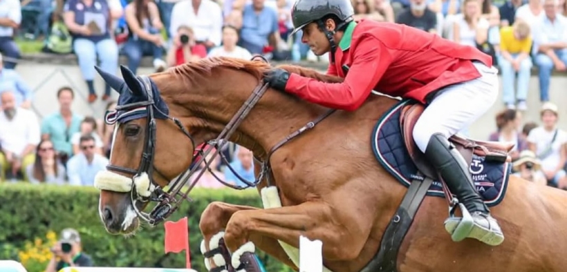 Emanuele Camilli sfiora il podio nel Grand Prix del CSI5*-W di Riyadh