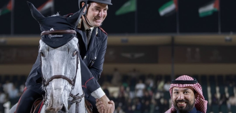 Terzo posto di Emanuele Gaudiano nella 145 LR del CSI4*-W di Riyadh