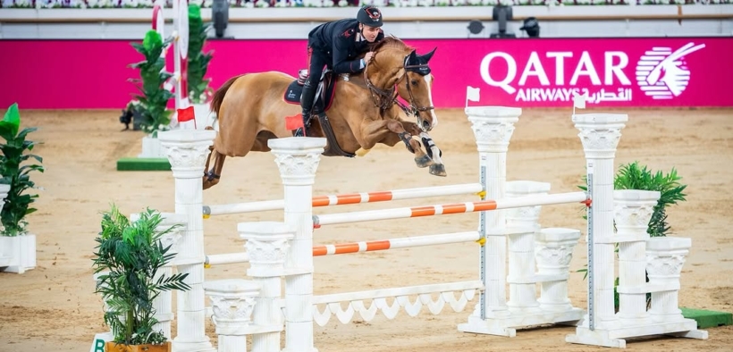 Gaudiano protagonista a Doha, sua la vittoria ed il 3° posto nella 145 LR (CSI5*)