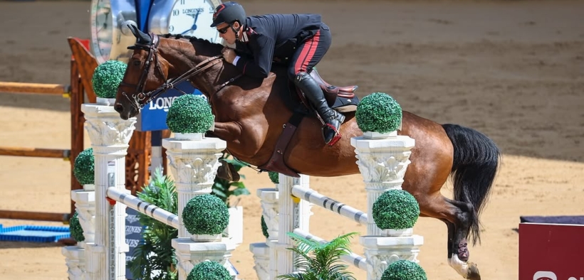 Emanuele Gaudiano trionfa nella 150 LR di Doha (CSI5*)