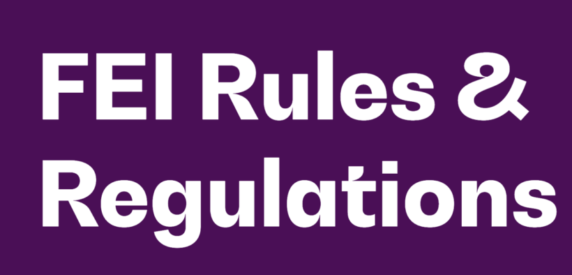 Importanti cambiamenti alle regole FEI per il 2025