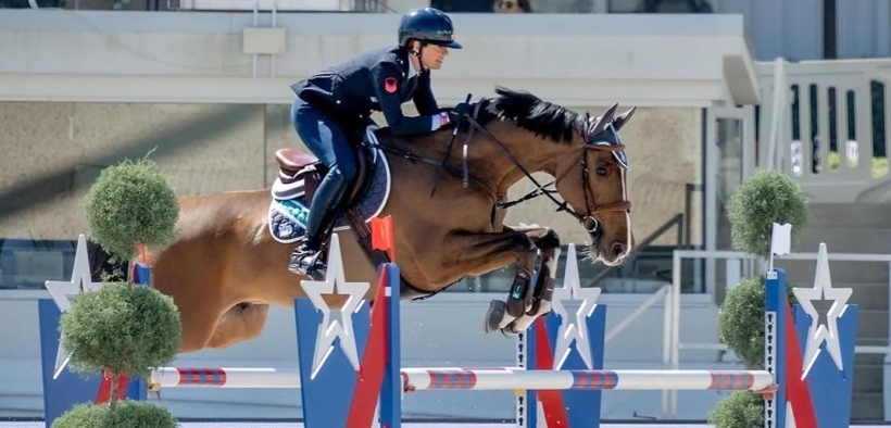 Giulia Martinengo ad un passo dalla vittoria nella 145 LR di Wellington (CSI5*)