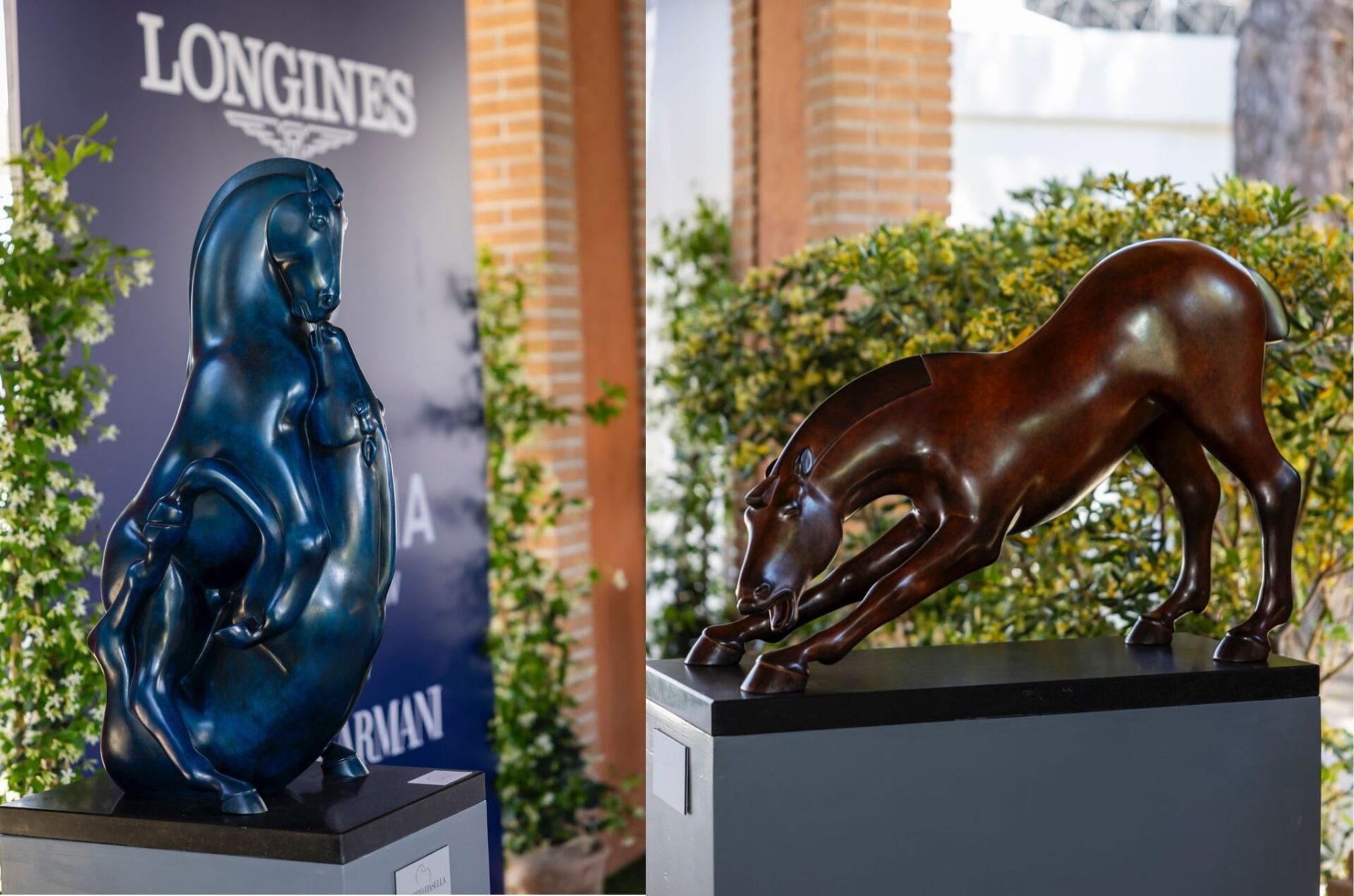 I cavalli dello scultore Roberto Fiasella