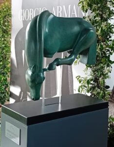 I cavalli dello scultore Roberto Fiasella 1