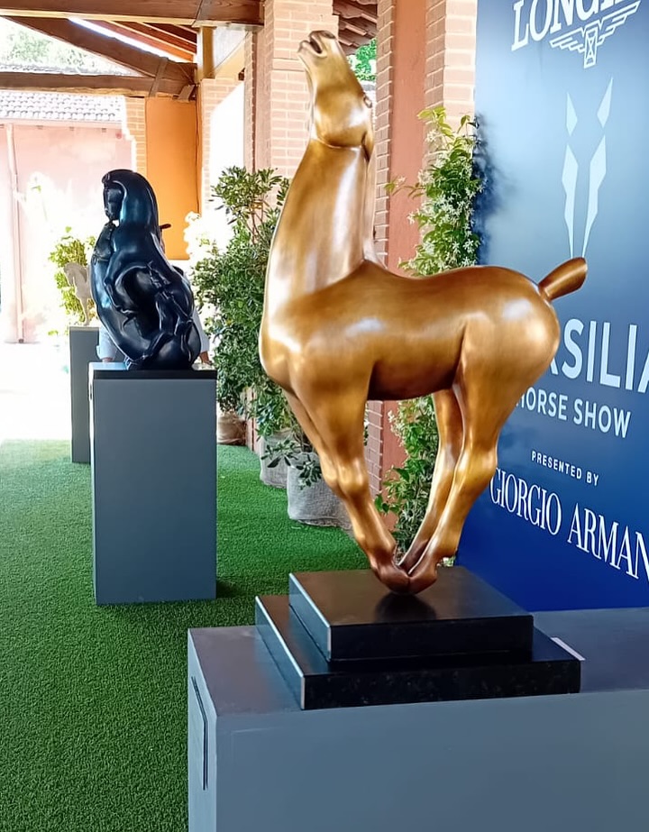 I cavalli dello scultore Roberto Fiasella 3