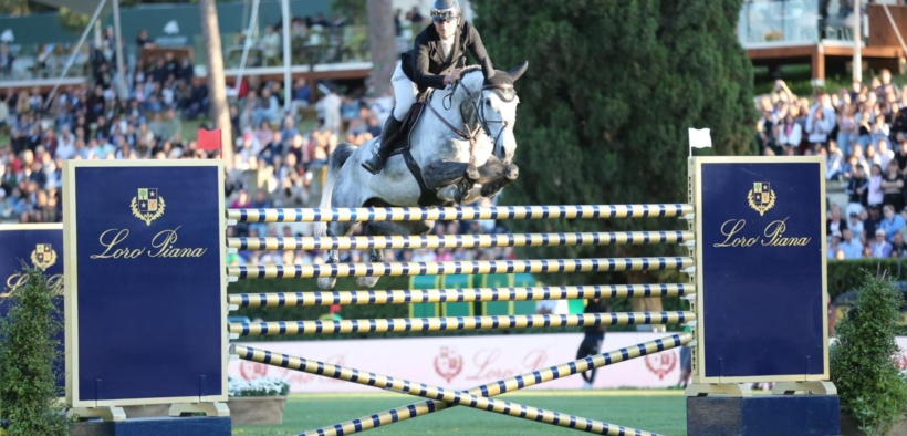 La Sei Barriere dello CSIO di Roma va ex aequo a Bassi, Balsiger e Kennedy (1,90 mt)