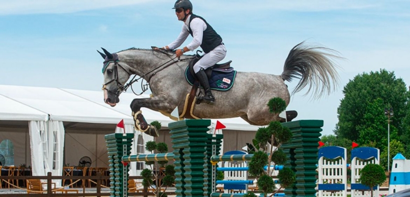 Michele Previtali in Piazza d'Onore del GP di Thessaloniki (CSI2*)