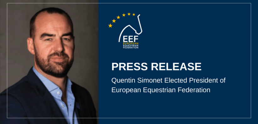Quentin Simonet eletto Presidente della EEF 1