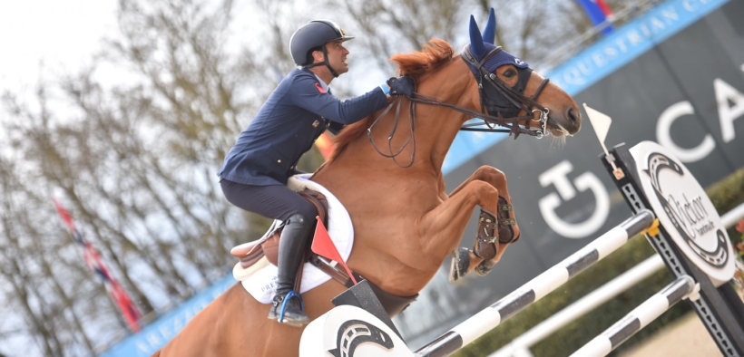 Emilio Bicocchi in Piazza d’Onore della 145 LR allo CSIO5* di La Baule
