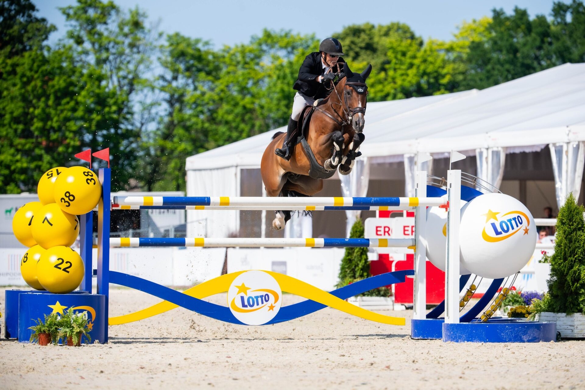 Giacomo Bassi al comando nel Grand Prix di Sopot (CSIO4*)